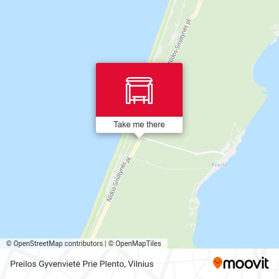 Карта Preilos Gyvenvietė Prie Plento
