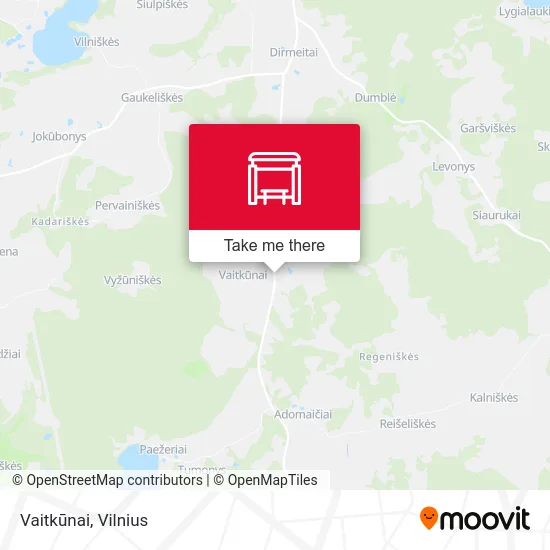 Vaitkūnai map