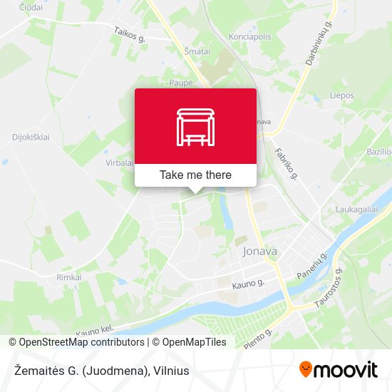 Карта Žemaitės G. (Juodmena)
