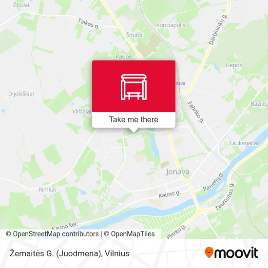 Карта Žemaitės G. (Juodmena)