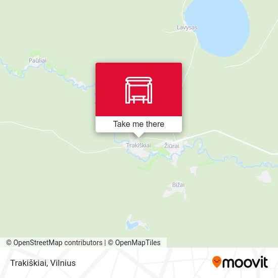 Карта Trakiškiai