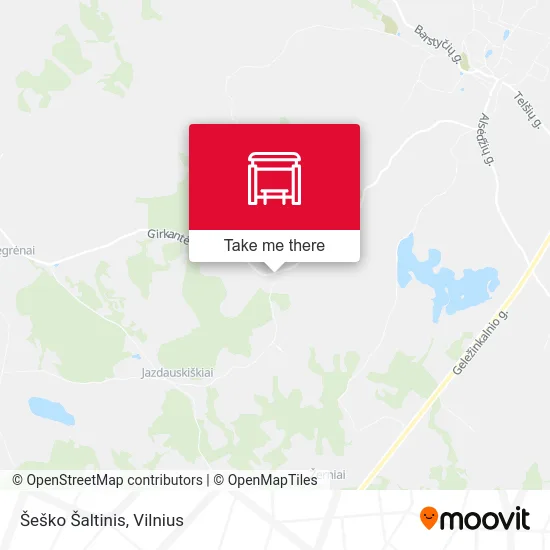 Карта Šeško Šaltinis