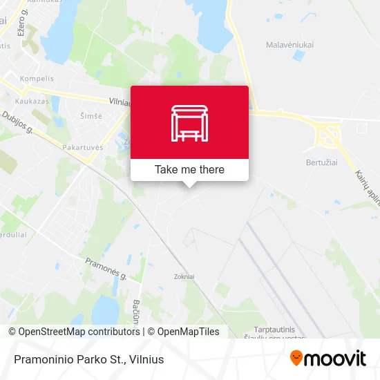 Карта Pramoninio Parko St.