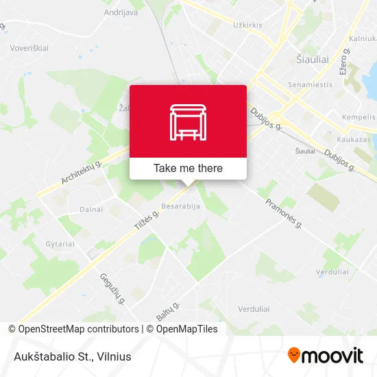 Карта Aukštabalio St.