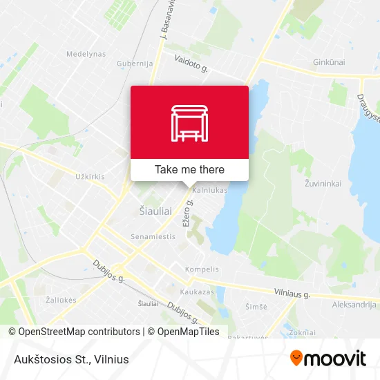 Карта Aukštosios St.