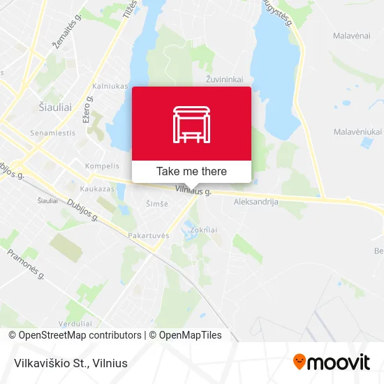 Карта Vilkaviškio St.