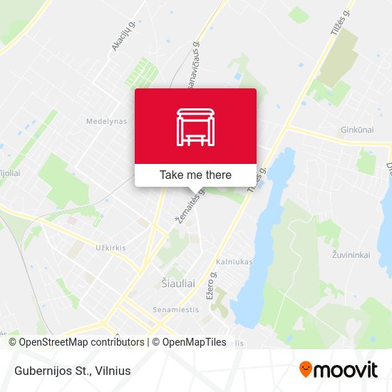 Карта Gubernijos St.