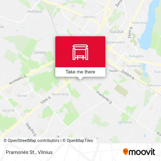 Pramonės St. map