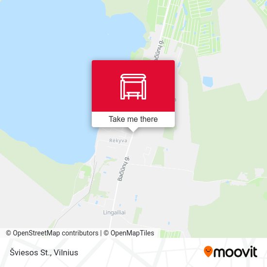 Карта Šviesos St.