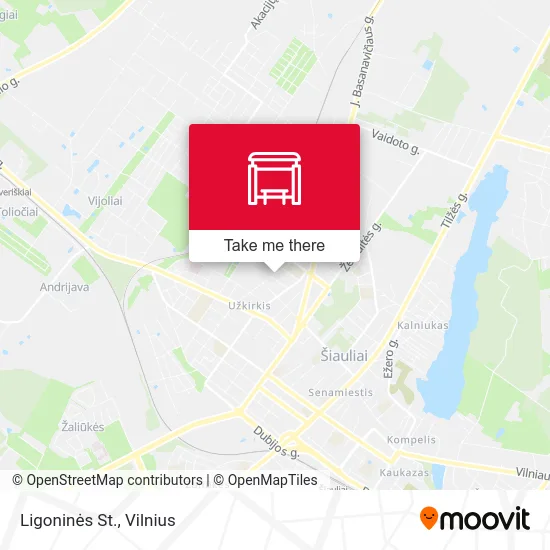 Карта Ligoninės St.