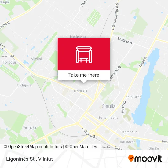 Карта Ligoninės St.