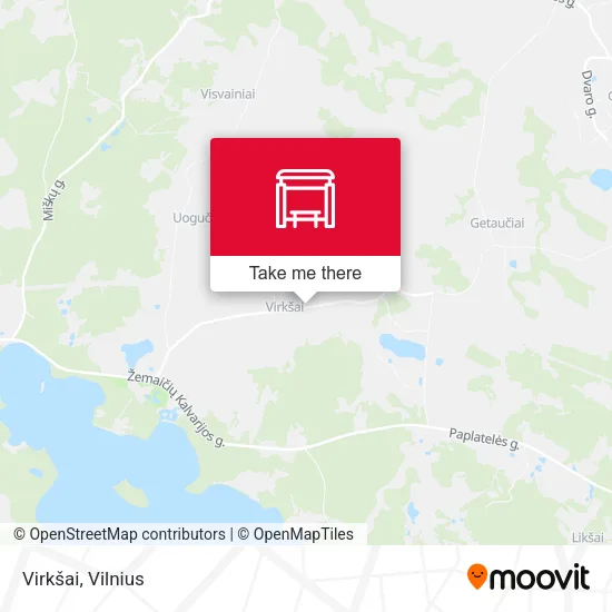 Карта Virkšai
