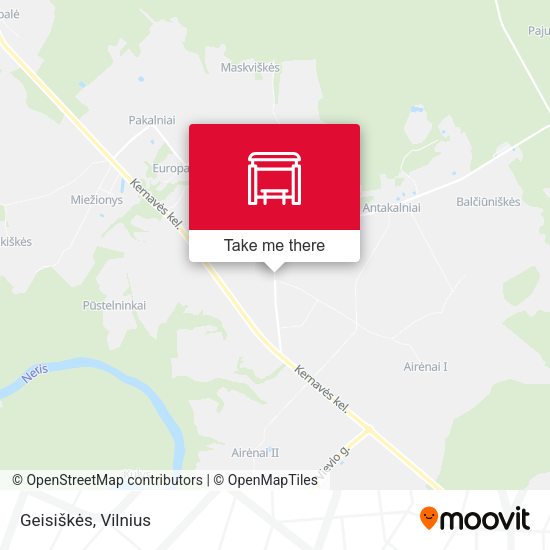 Карта Geisiškės