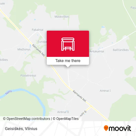 Карта Geisiškės