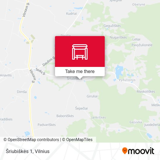 Карта Šriubiškės 1