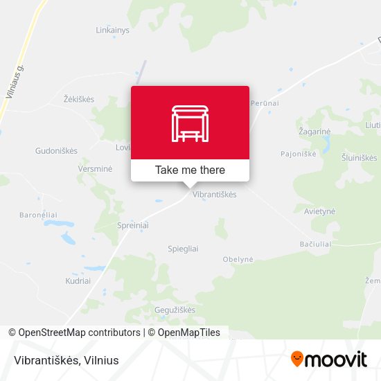 Карта Vibrantiškės