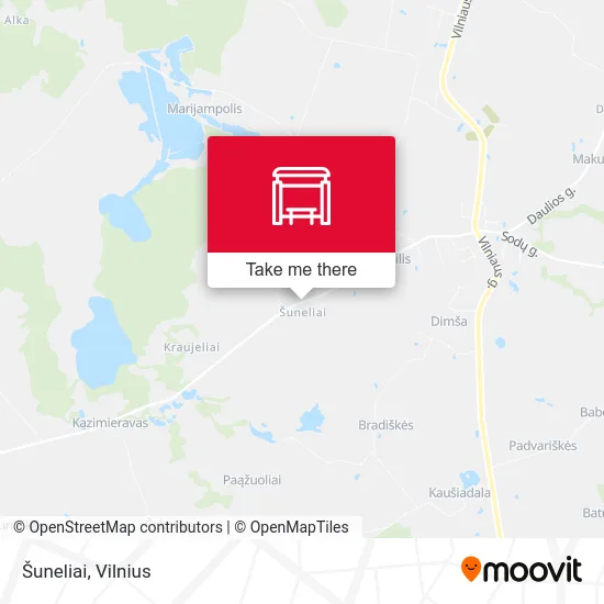 Карта Šuneliai