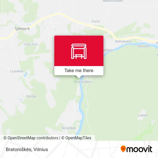 Карта Bratoniškės