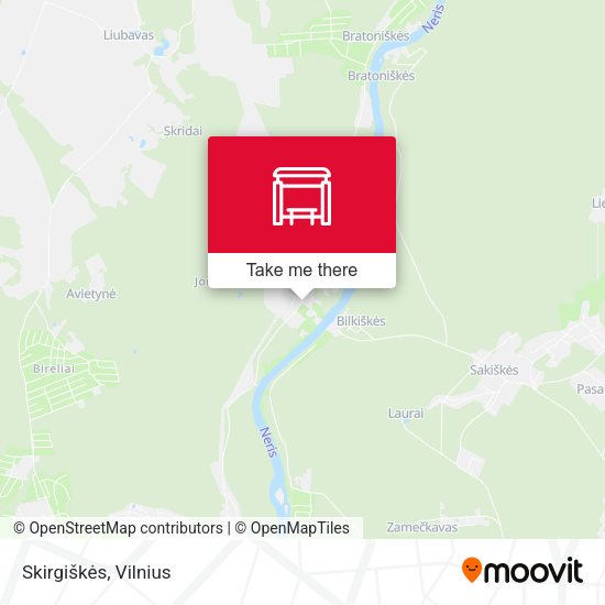 Карта Skirgiškės
