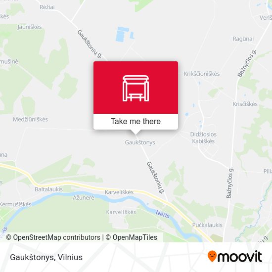 Карта Gaukštonys