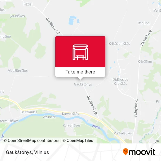Карта Gaukštonys