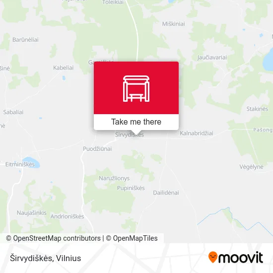 Карта Širvydiškės