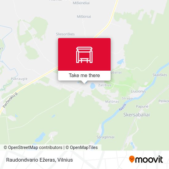 Карта Raudondvario Ežeras