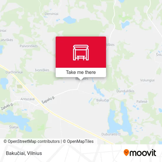 Карта Bakučiai