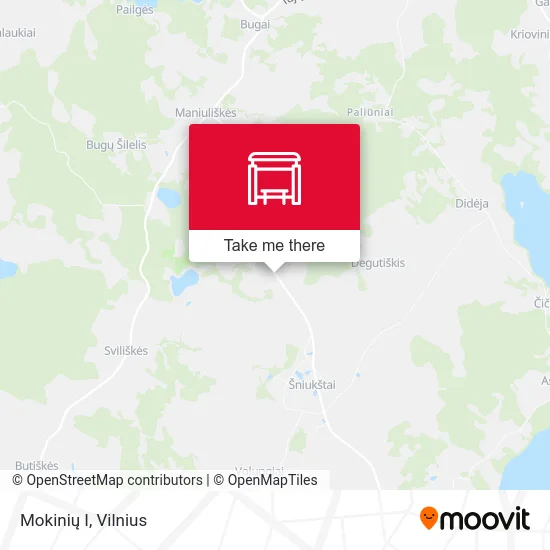 Карта Mokinių I