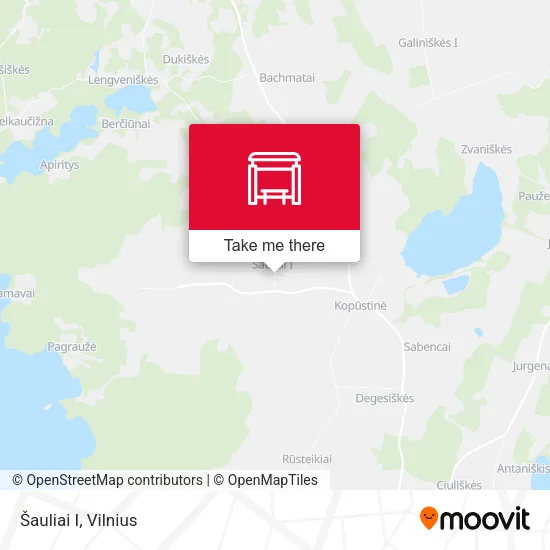 Карта Šauliai I