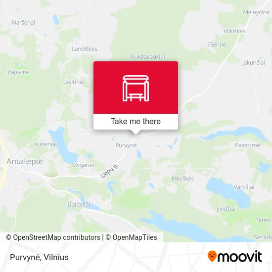 Карта Purvynė