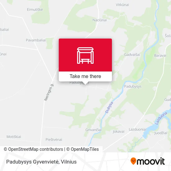 Карта Padubysys Gyvenvietė
