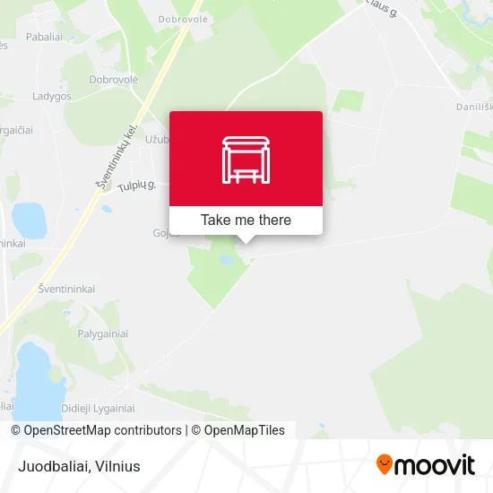 Карта Juodbaliai