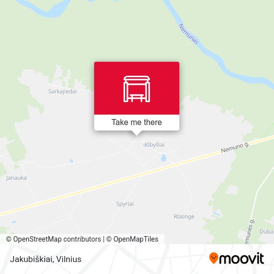 Карта Jakubiškiai