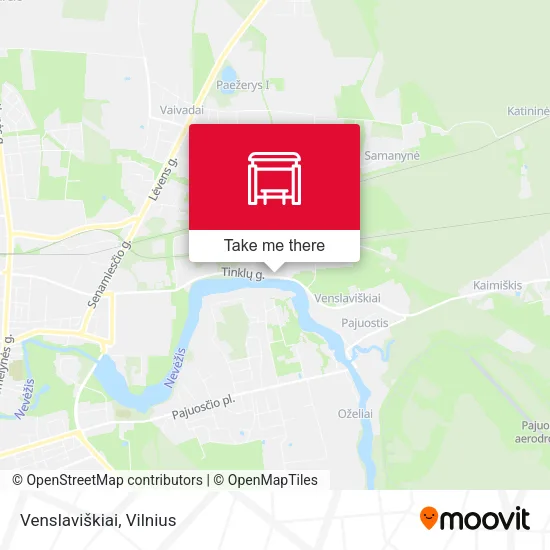 Карта Venslaviškiai