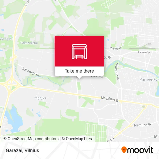 Карта Garažai