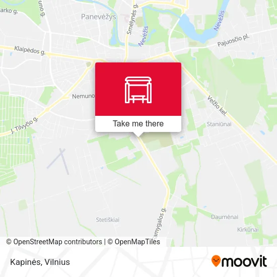Карта Kapinės
