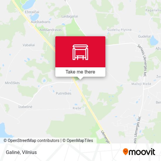 Карта Galinė