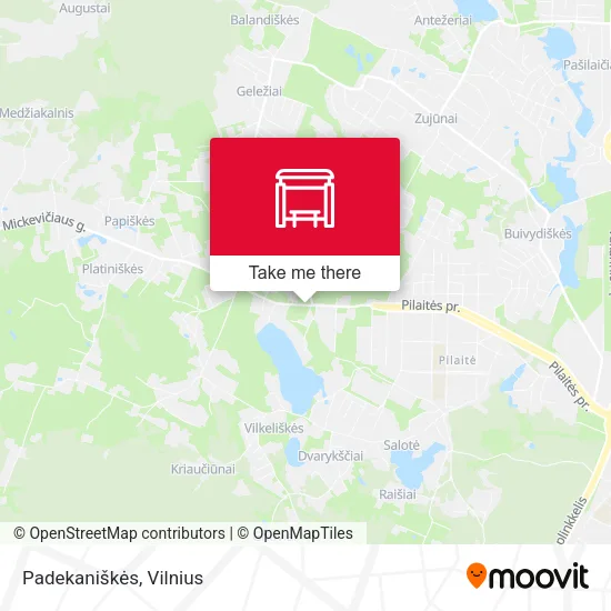 Карта Padekaniškės