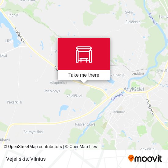 Карта Vėjeliškis