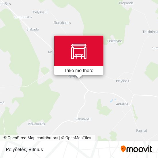 Карта Pelyšėlės