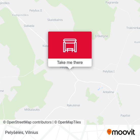Карта Pelyšėlės