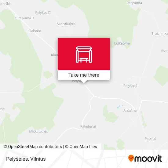 Карта Pelyšėlės