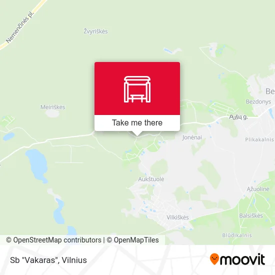 Карта Sb "Vakaras"