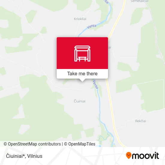 Карта Čiuiniai*