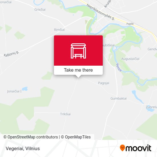 Карта Vegeriai