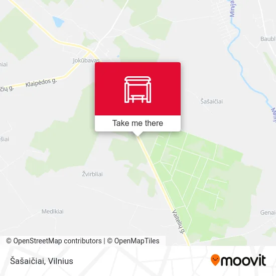 Карта Šašaičiai