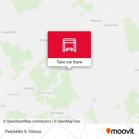 Карта Pelyšėlės II