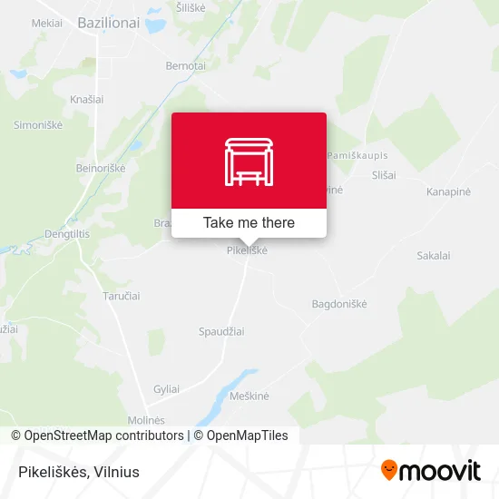 Карта Pikeliškės