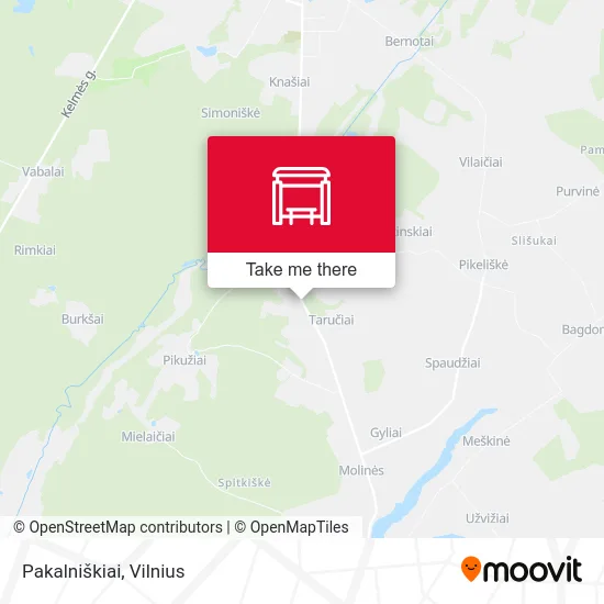Карта Pakalniškiai